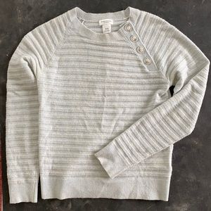 Endearing cashmere button sweater